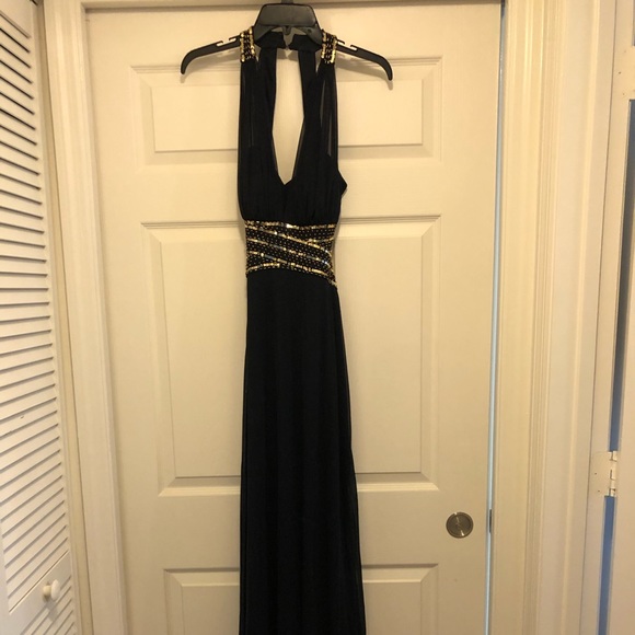 Chiffon & Beaded full length gown